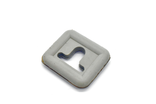 Průchodka krycího plechu ŠEDÁ (CZ)  Jawa 50 Pionýr 550, 555