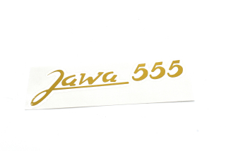 Nálepka ZLATÁ (CZ) Jawa 50 Pionýr 555